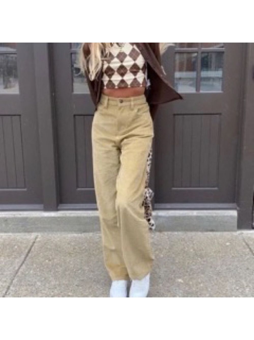 Eddie Bauer Natural Fit High-Rise Straight Leg Corduroy Pants